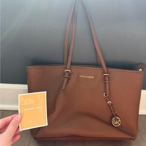 Michael Kors Tan Tote / Laptop Bag